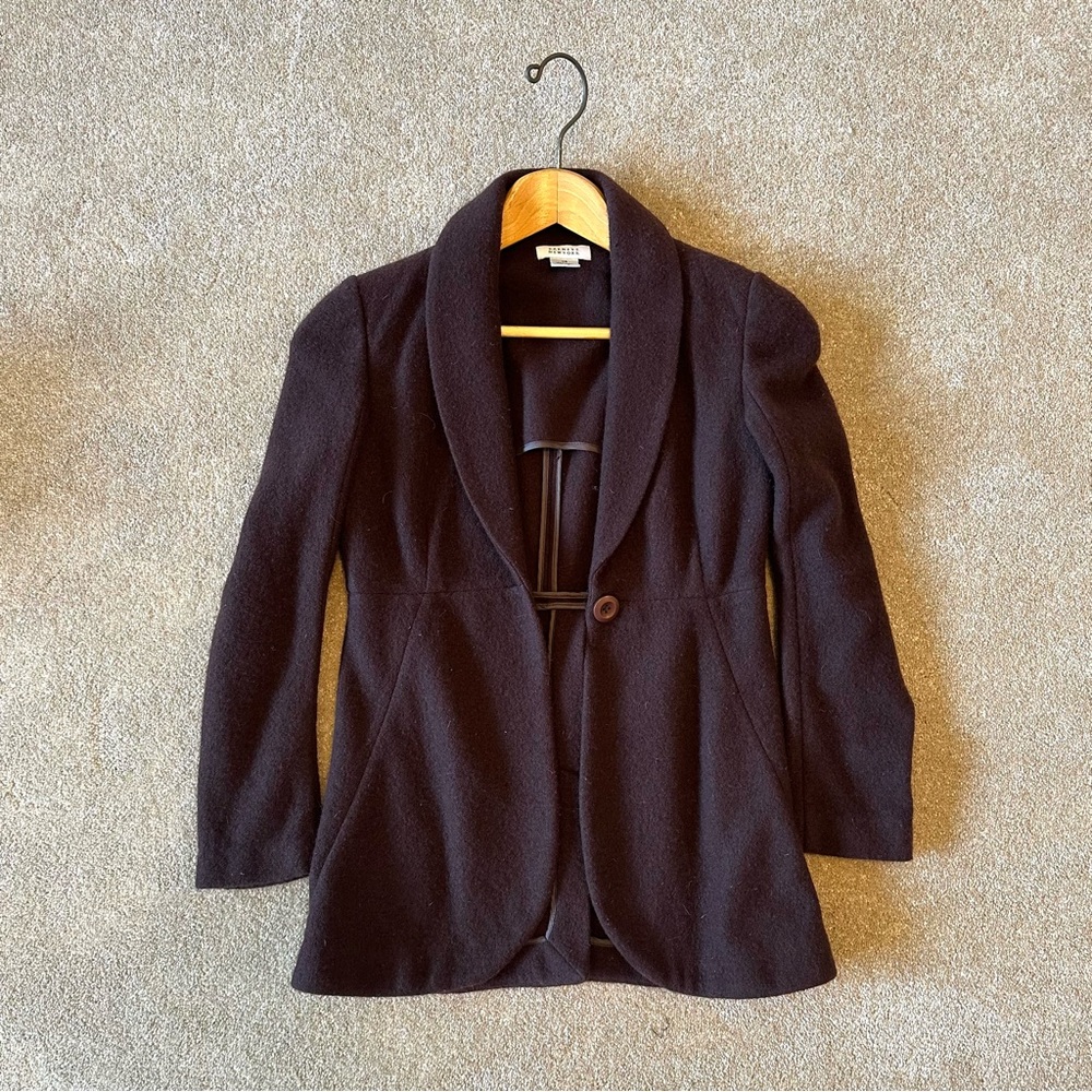barneys brown wool jacket